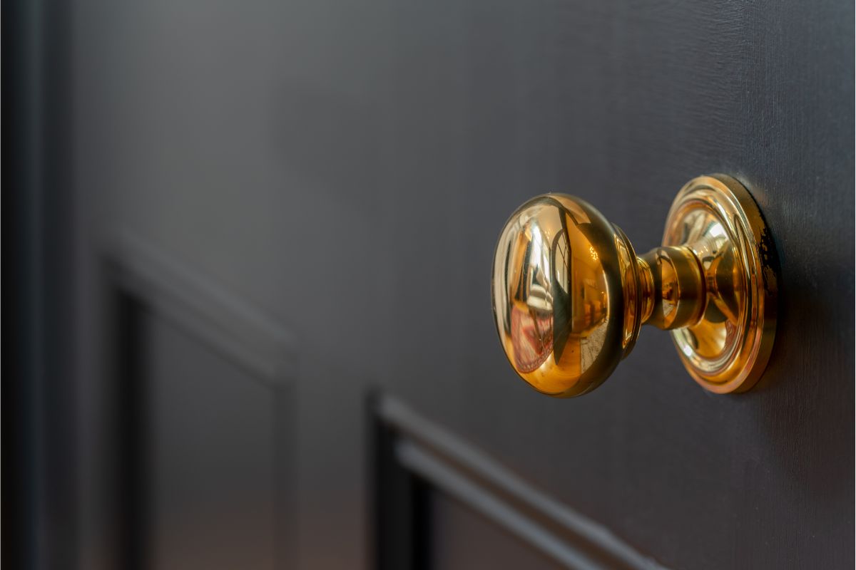 Brushed Brass Knob