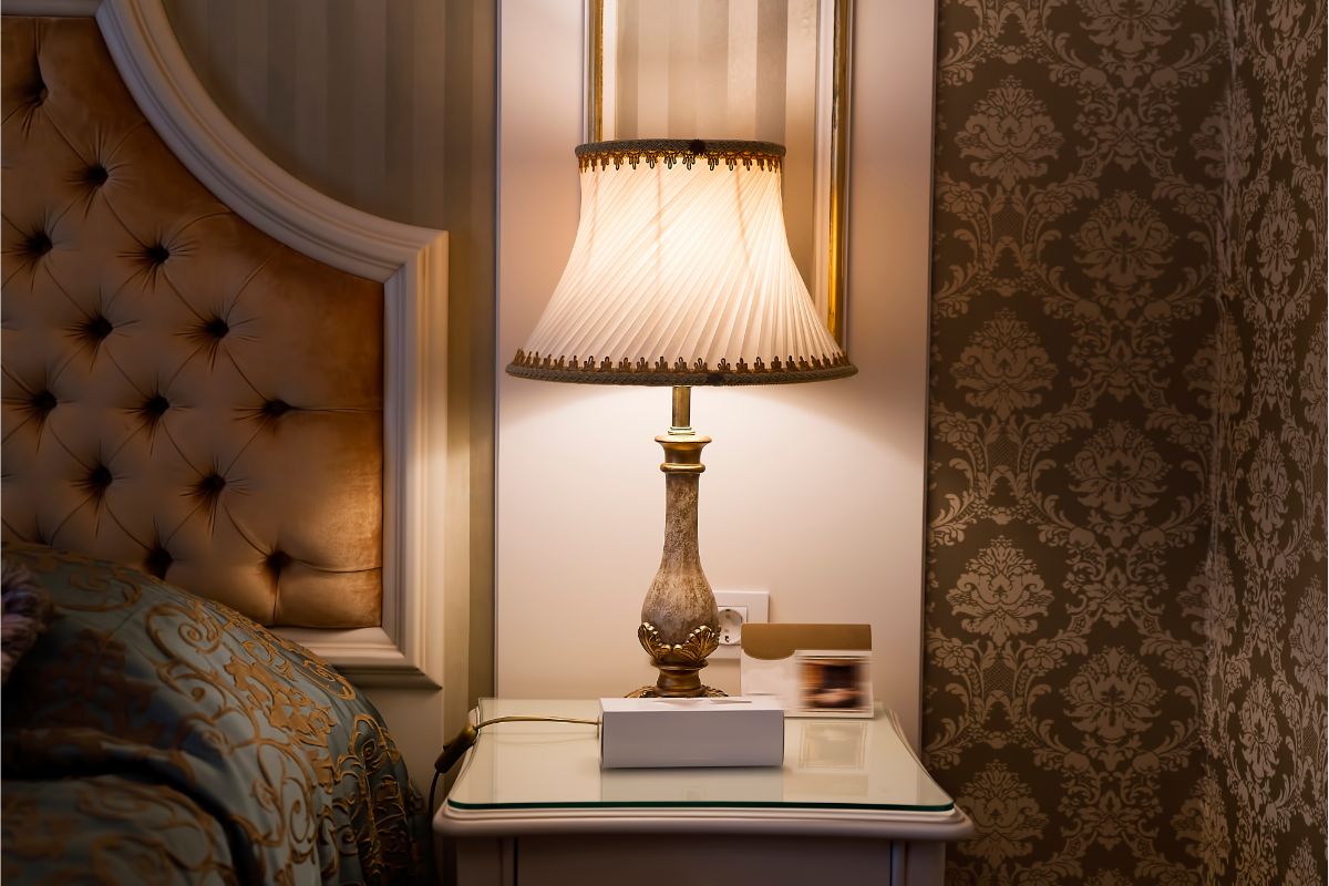 Install A Bedside Lamp And Replace The Lampshades